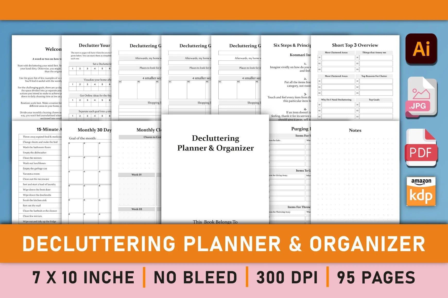 Decluttering Planner Organizer Bundle - CraftNest - Digital Crafting and Art