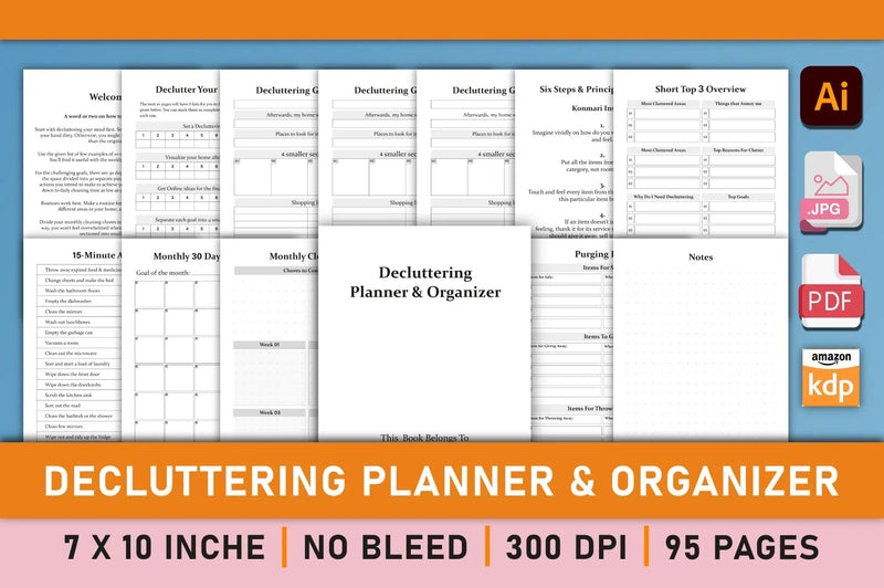 Decluttering Planner Organizer Bundle - CraftNest - Digital Crafting and Art