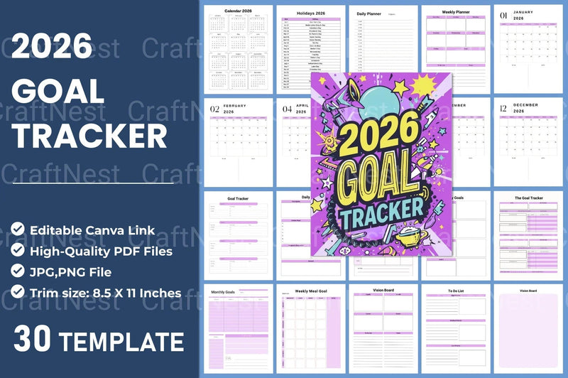 Goal Planner Guide - CraftNest - Digital Crafting and Art