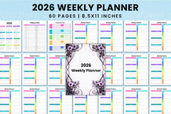 Weekly Planner Template - CraftNest - Digital Crafting and Art