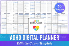 ADHD Planner for Effective Organization - CraftNest - Digital Crafting and Art