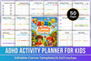 Adhd Activity For Kids Planner
