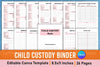 Child Custody Binder Canva Interior Template