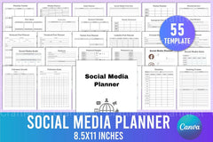 Social Media Planner Template - CraftNest - Digital Crafting and Art