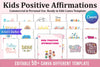 Kids Positive Affirmations Canva Template