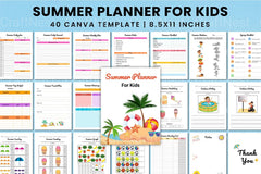 Summer Planner for Kids - CraftNest - Digital Crafting and Art