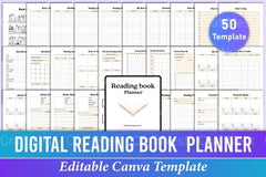 Reading Book Planner for Organized Reading - CraftNest - Digital Crafting and Art