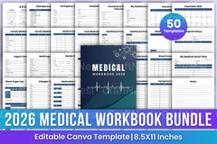 Comprehensive Medical Workbook - CraftNest - Digital Crafting and Art