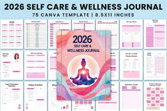 Self-Care Wellness Planner for Personal Growth - CraftNest - Digital Crafting and Art