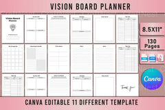 Vision Board Planner - CraftNest - Digital Crafting and Art