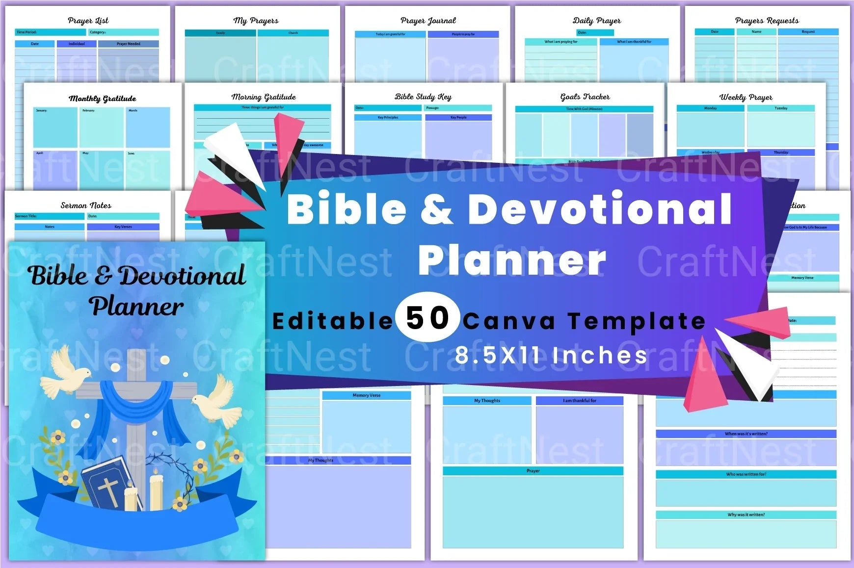 Bible Devotional Planner for Daily Inspiration - CraftNest - Digital Crafting and Art