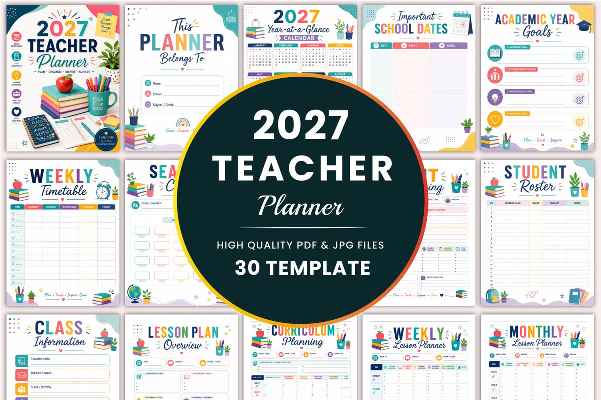 Teacher Planner 2027