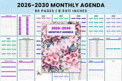Monthly Agenda Planner - CraftNest - Digital Crafting and Art