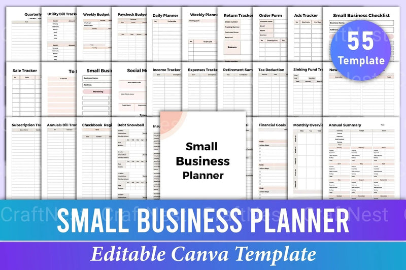 Small Business Planner Guide - CraftNest - Digital Crafting and Art