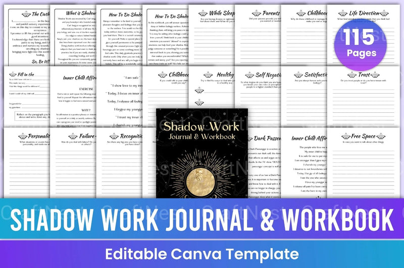 Shadow Work Prompts for Personal Growth - CraftNest - Digital Crafting and Art