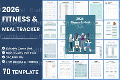 Fitness Meal Tracker App - CraftNest - Digital Crafting and Art