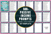 Esty Passive Income Prompts for Success