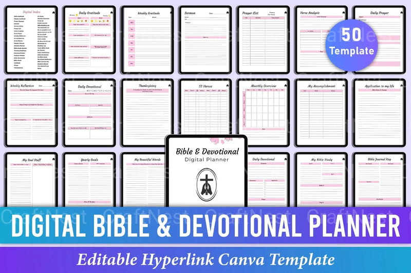 Bible Devotional Planner for Daily Inspiration - CraftNest - Digital Crafting and Art