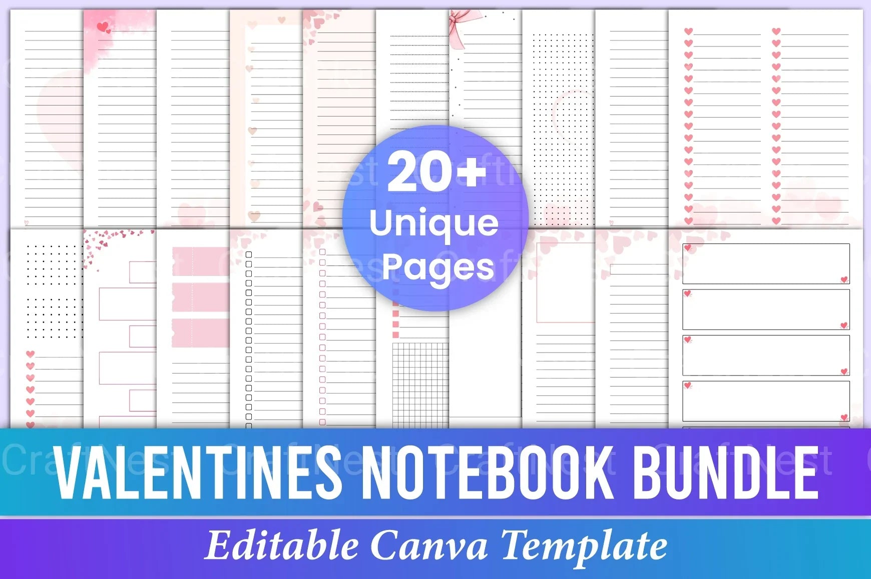 Valentine's Day Notebook - CraftNest - Digital Crafting and Art