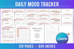 Daily Mood Tracker Template - CraftNest - Digital Crafting and Art