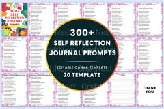 300 Self Reflection Prompts for Personal Growth - CraftNest - Digital Crafting and Art