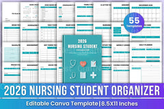 Nursing Student Organizer for Efficient Study Planning - CraftNest - Digital Crafting and Art
