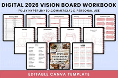 Vision Board Workbook for Goal Setting and Inspiration - CraftNest - Digital Crafting and Art