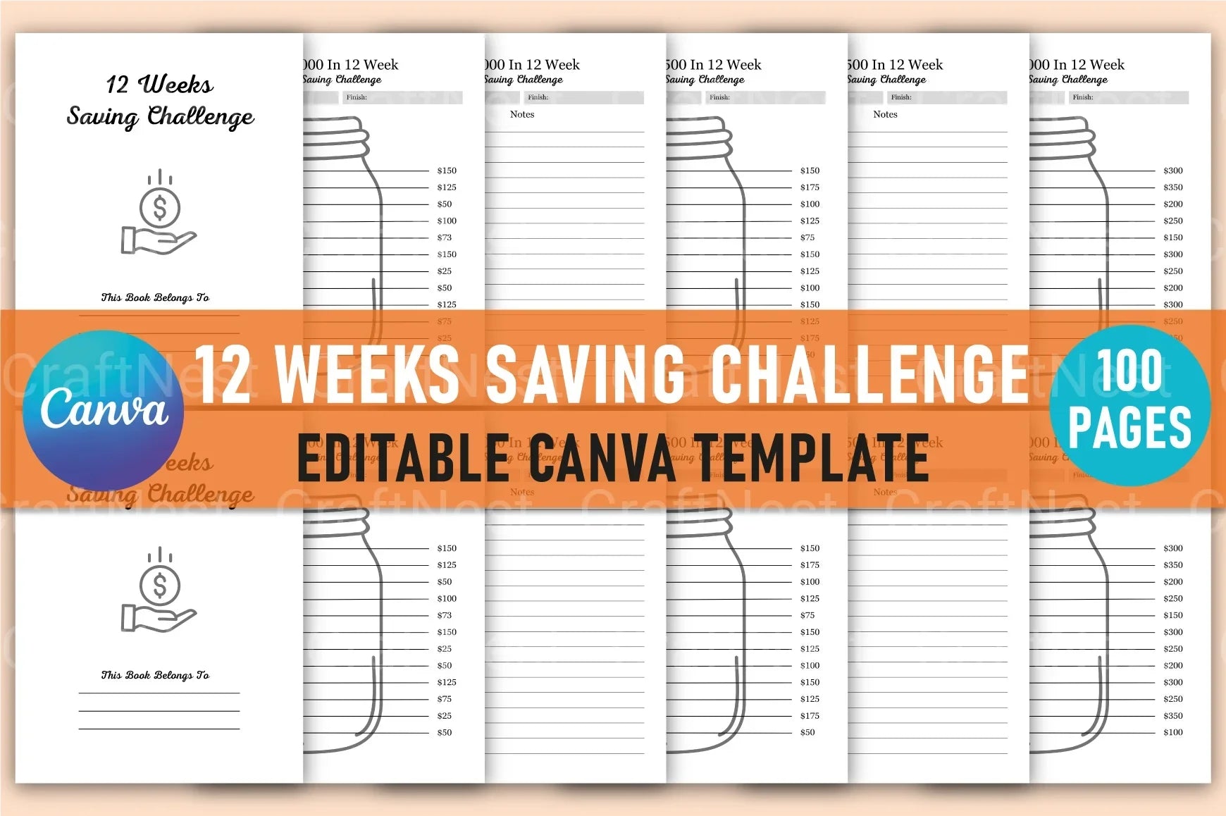 Weekly Savings Challenge Guide - CraftNest - Digital Crafting and Art