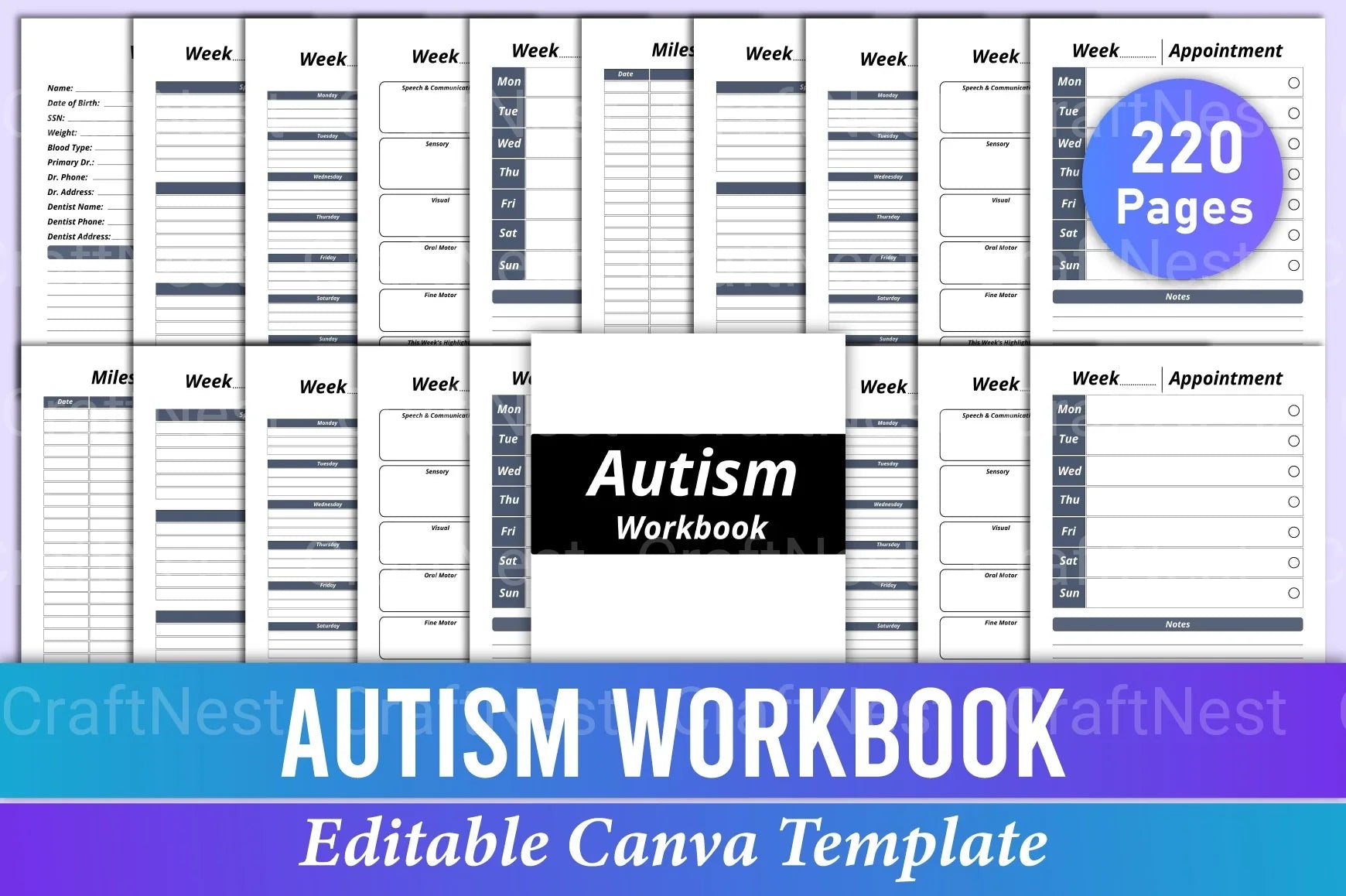 Autism Workbook: Engaging Activities for Skill Development - CraftNest - Digital Crafting and Art