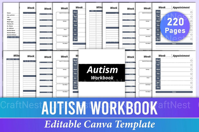 Autism Workbook: Engaging Activities for Skill Development - CraftNest - Digital Crafting and Art