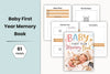 Baby's First Year Memory Planner