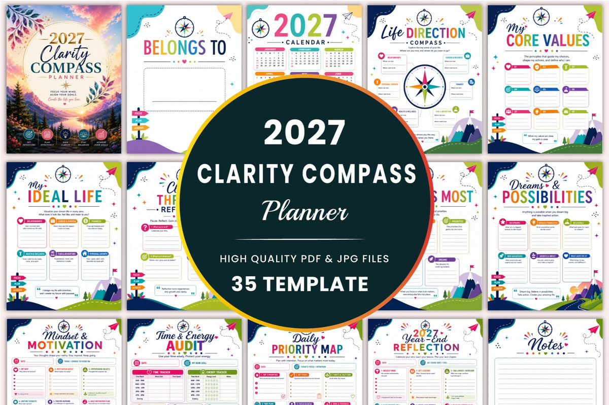 Clarity Compass Planner 2027