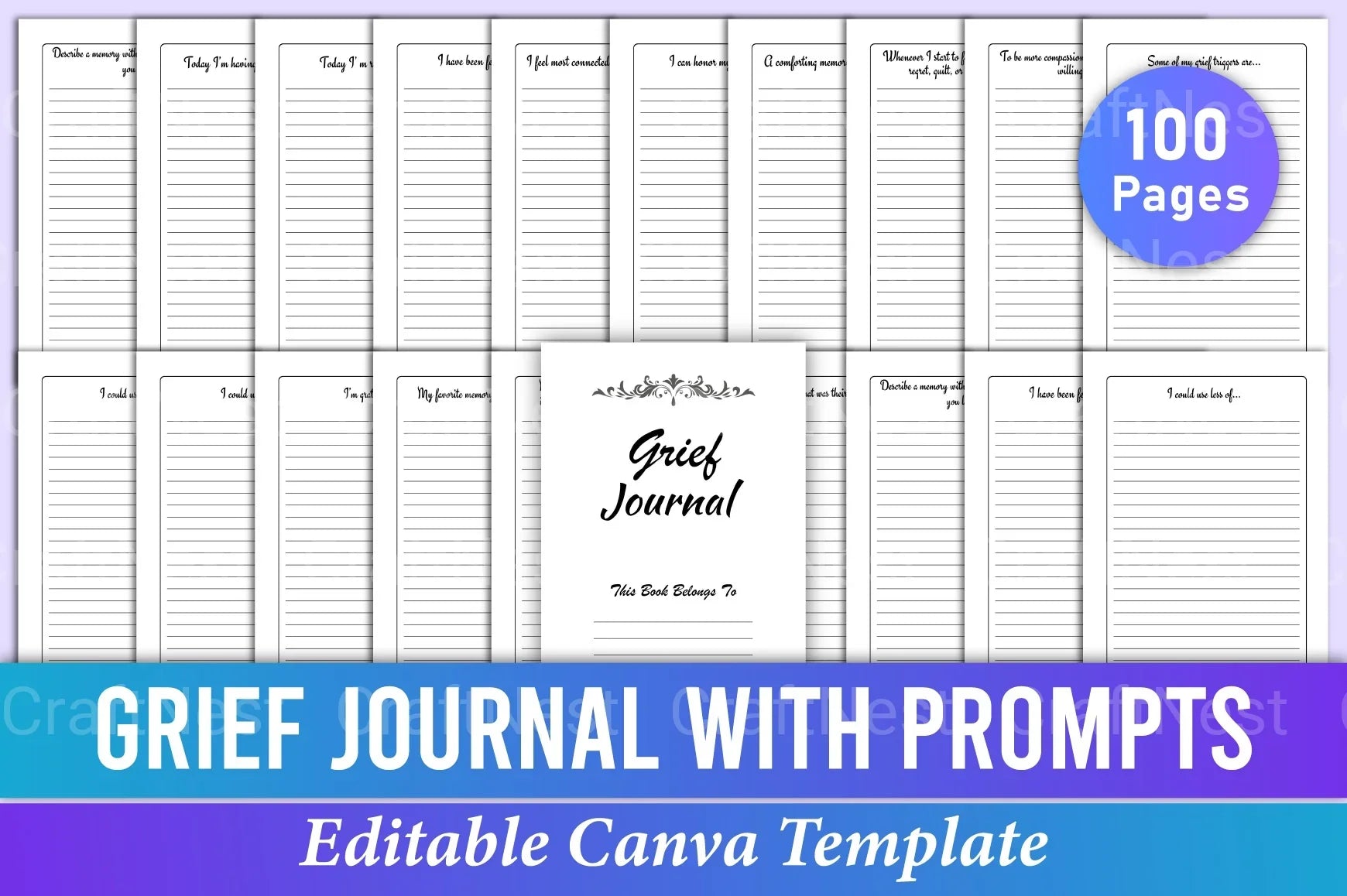 Grief with Prompts: A Guided Healing Journey - CraftNest - Digital Crafting and Art