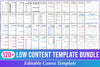Low Content Template for Creative Projects