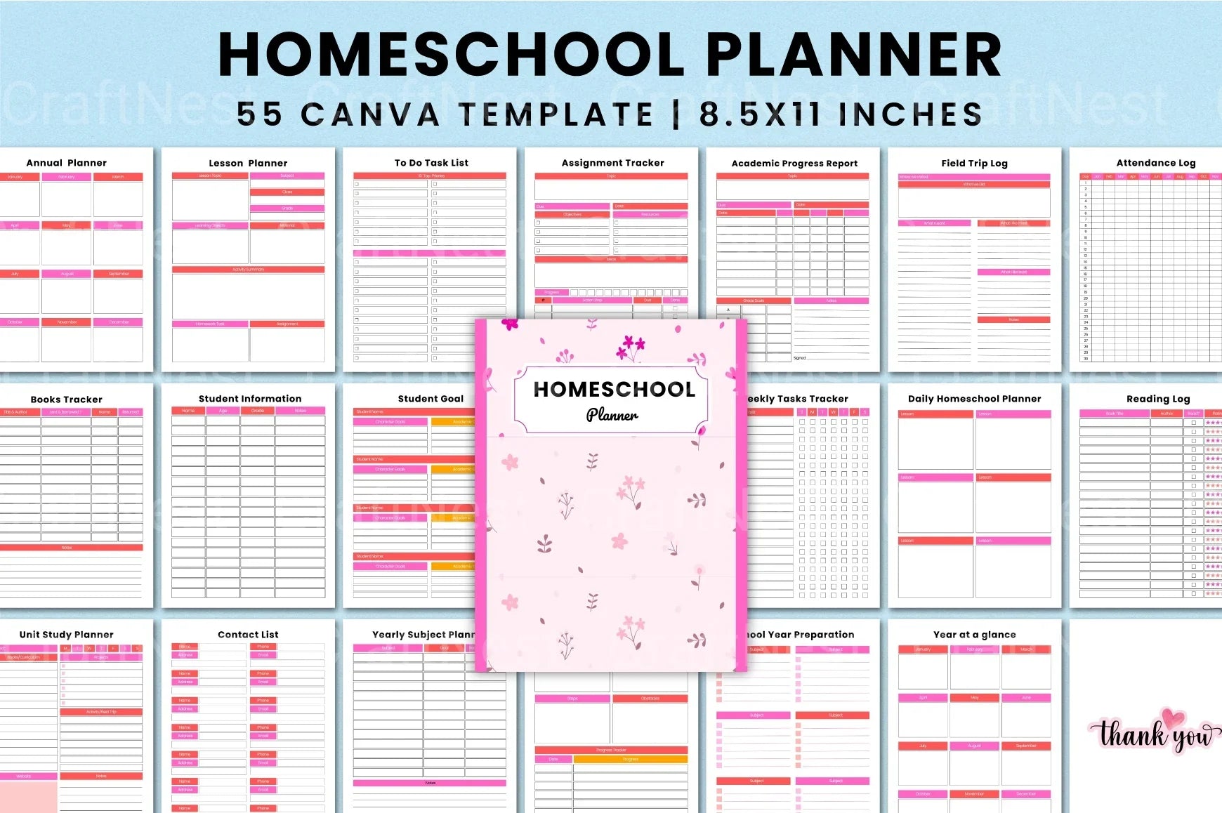 Ultimate Homeschool Planner for Effective Learning - CraftNest - Digital Crafting and Art