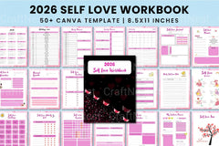 Self Love Workbook for Personal Growth - CraftNest - Digital Crafting and Art