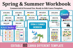 Spring Summer Workbook Collection - CraftNest - Digital Crafting and Art