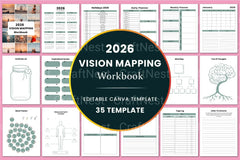 Vision Mapping Workbook for Goal Setting and Planning - CraftNest - Digital Crafting and Art
