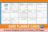 ADHD Planner Canva Template for Effective Organization