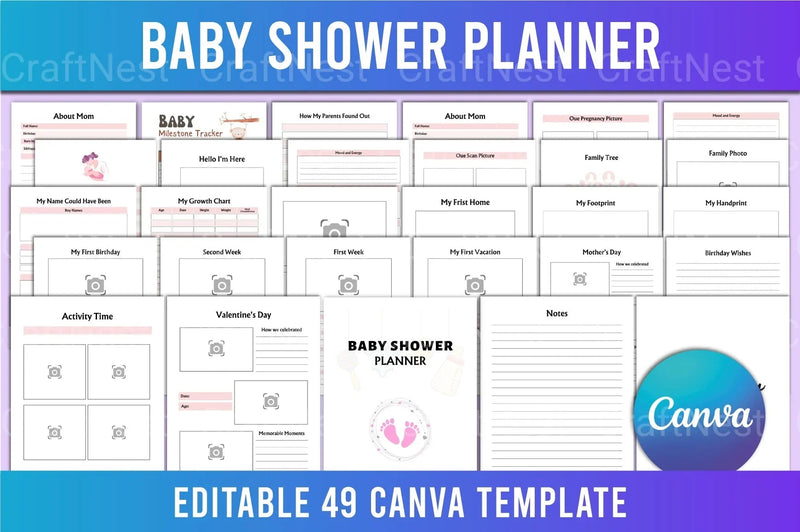 Baby Memory Shower Ideas - CraftNest - Digital Crafting and Art