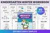 Kindergarten Winter Workbook Activities