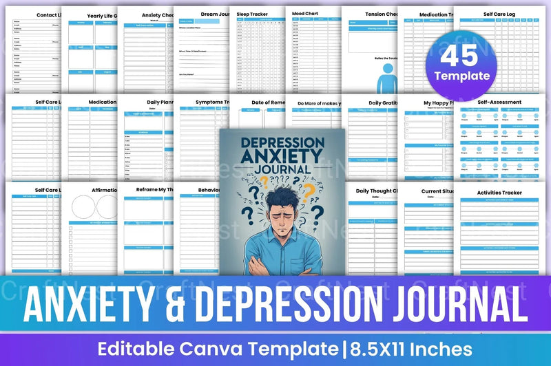 Anxiety and Depression: Understanding Mental Health - CraftNest - Digital Crafting and Art