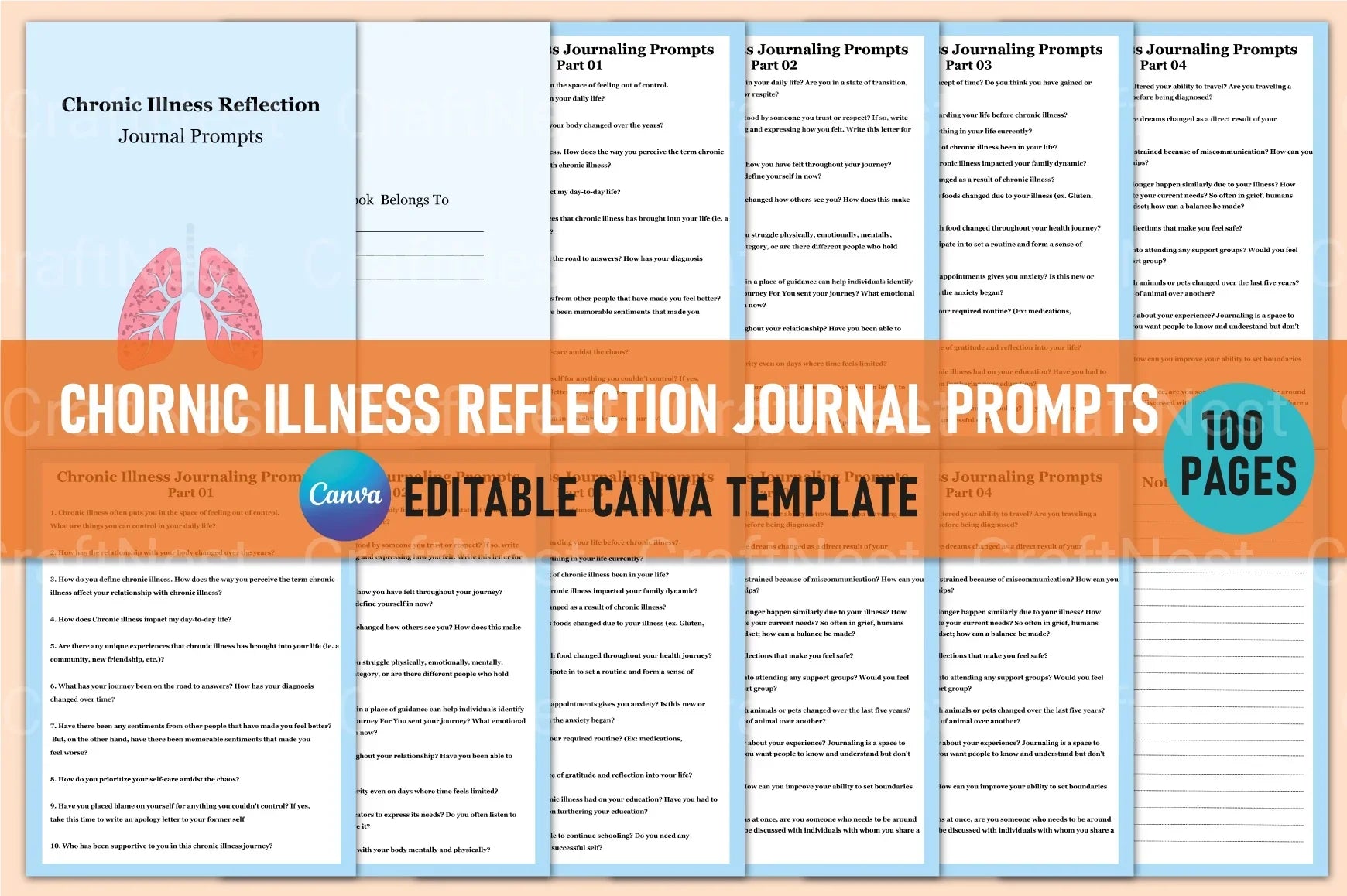 Chronic Illness Reflection Prompts for Personal Growth - CraftNest - Digital Crafting and Art