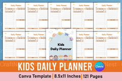 Kids Daily Planner - CraftNest - Digital Crafting and Art