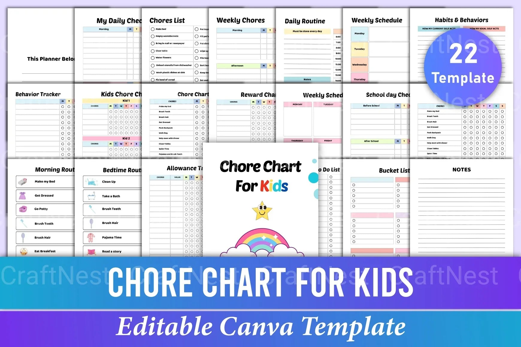 Chore Chart for Kids: Organize and Motivate - CraftNest - Digital Crafting and Art