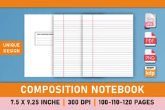 Composition Notebook Planner - CraftNest - Digital Crafting and Art