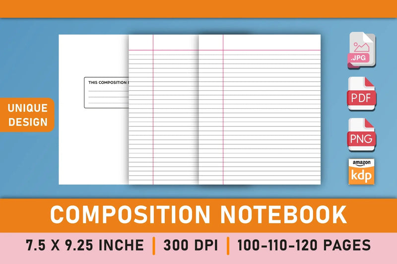 Composition Notebook Planner - CraftNest - Digital Crafting and Art