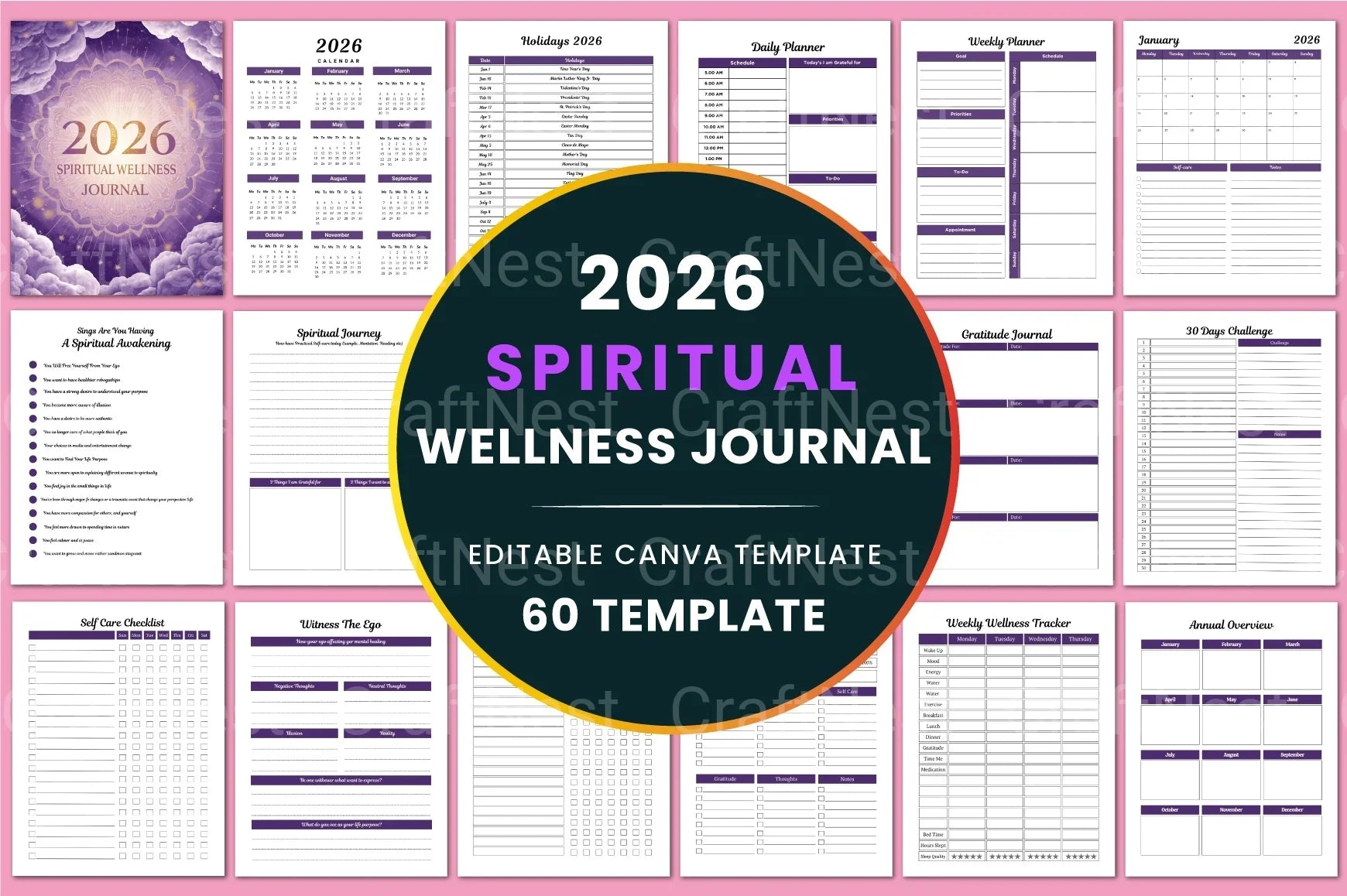 Spiritual Wellness Guide - CraftNest - Digital Crafting and Art