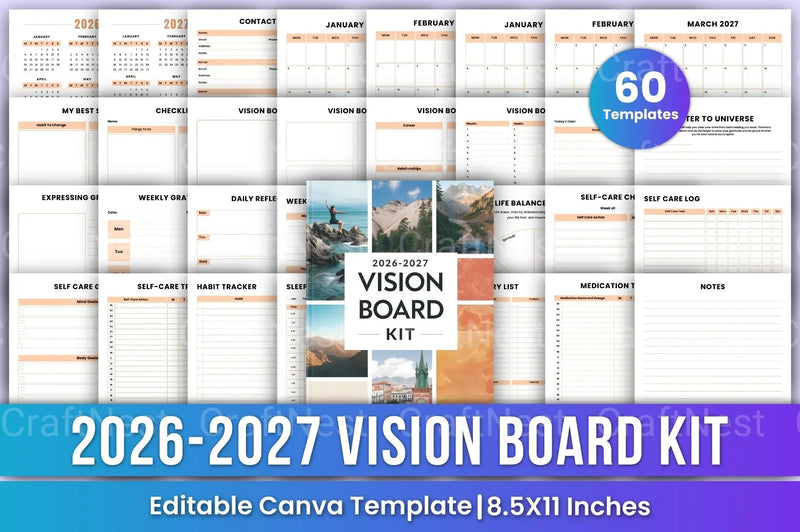 Vision Board Inspiration Ideas - CraftNest - Digital Crafting and Art