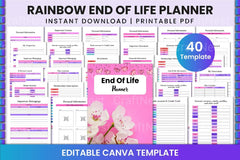 End of Life Planner Template - Canva - CraftNest - Digital Crafting and Art